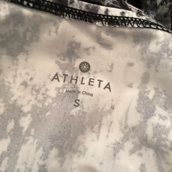 ATHLETA SIZE SMALL ZUMMA SWIM DRESS BLACK WHITE UPF 50+ - Picture 8 of 8